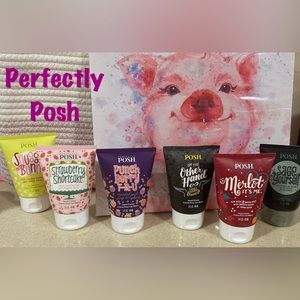 New 6 Perfectly Posh Hand Cremes Strawberry, Merlot, Berry, Sage, Amber, Floral